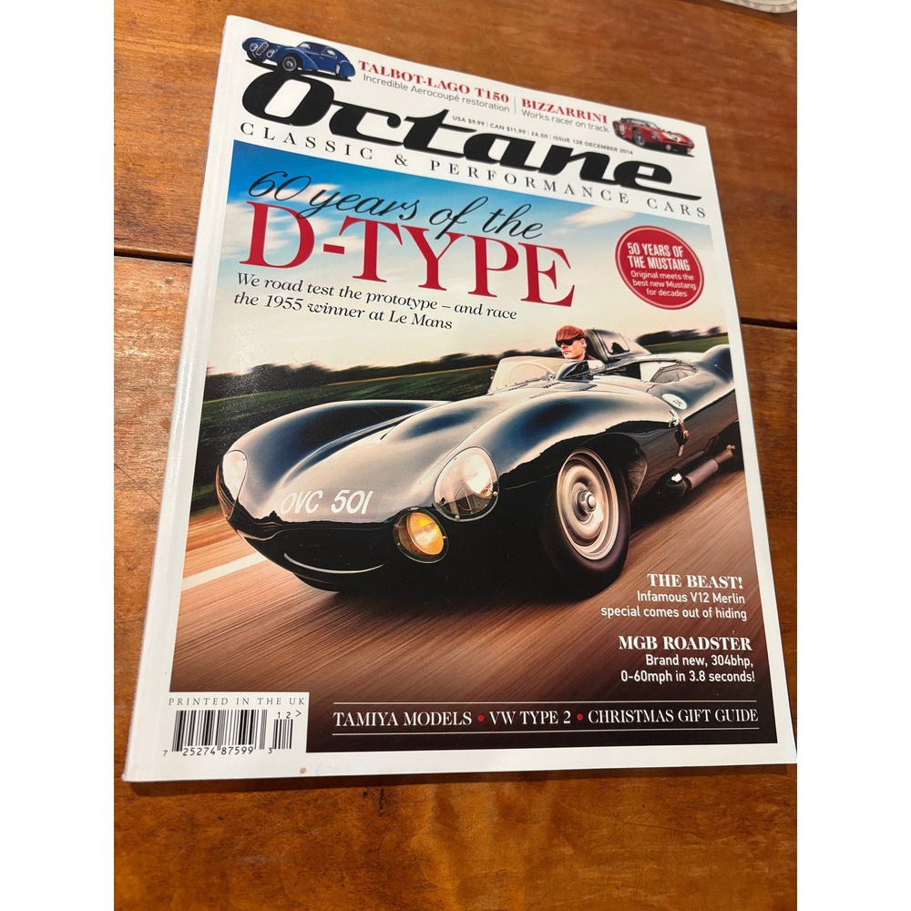 Octane Magazine Issue 138 December 2014 Jaguar D-Type Mustang Bizzarrini